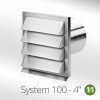 100mm round outside stainless steel grill
