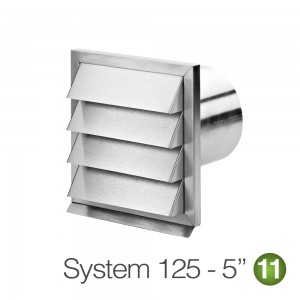 125mm Stainless Steel Outside Grill Vent
