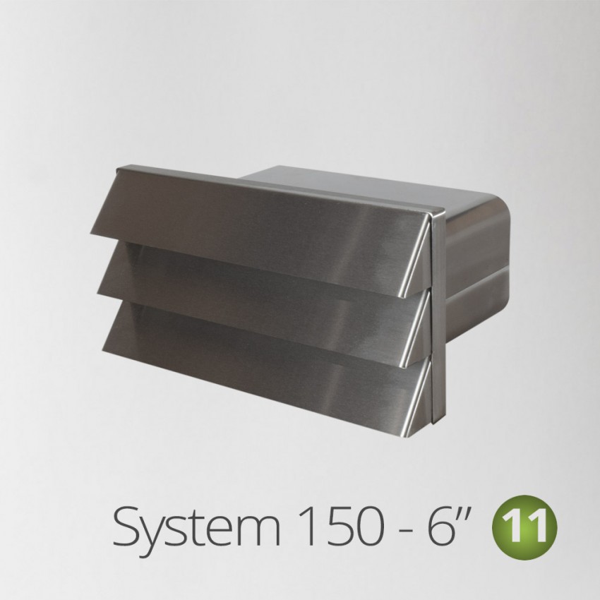 150-GRILLE-RECTANGULAR-SS USE WITH 6" FLAT DUCTING