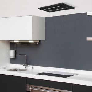950mm Black Ceiling Extractor For Small Kitchens