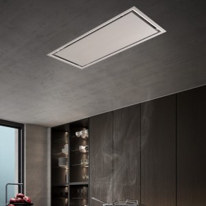 Ceiling Cooker Hood With LED Surround Stainless Steel