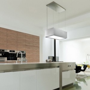 90cm pendant ceiling cooker hood with motorised up and down action