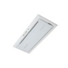 86cm Canopy White Glass