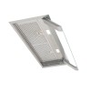 Tornia - 85cm - Designer Sleek Glass Visor Canopy Hood