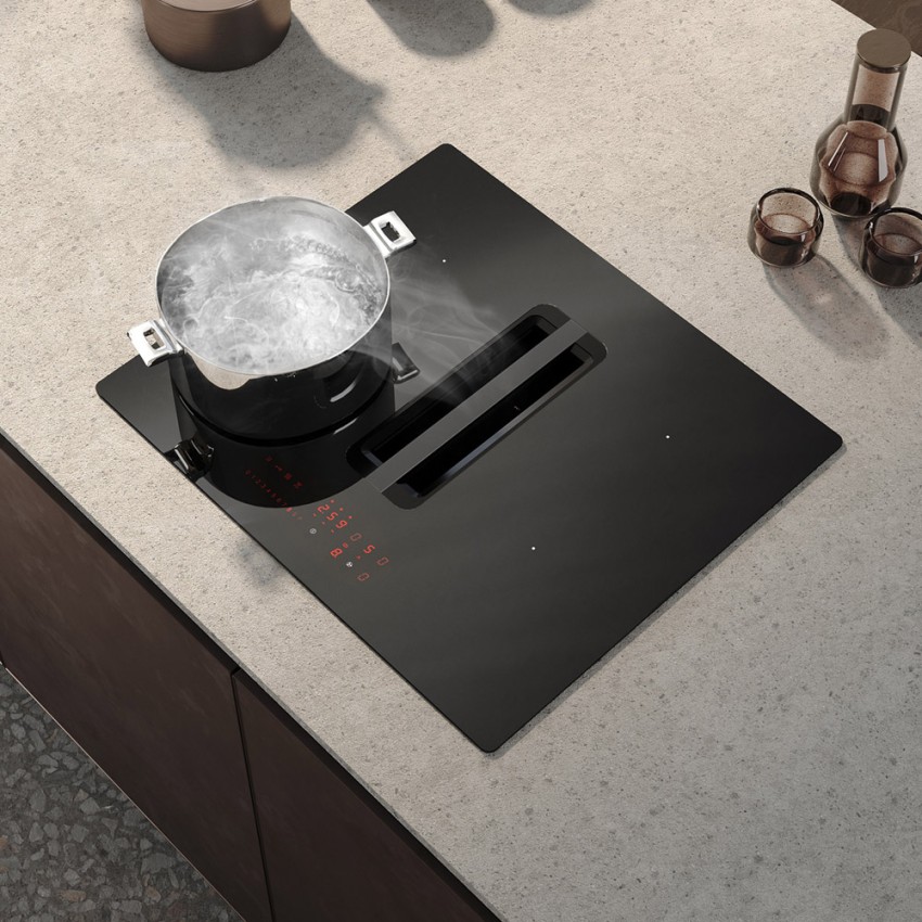 60cm Downdraft Extractor with Built-In Induction Hob